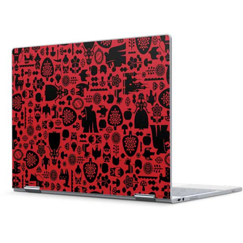 Disney Snow White Icon Pattern Pixelbook Skin
